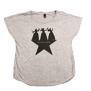 Creative Goods Hamilton Musical Broadway T Shirt Womens Large Big Graphic Tee